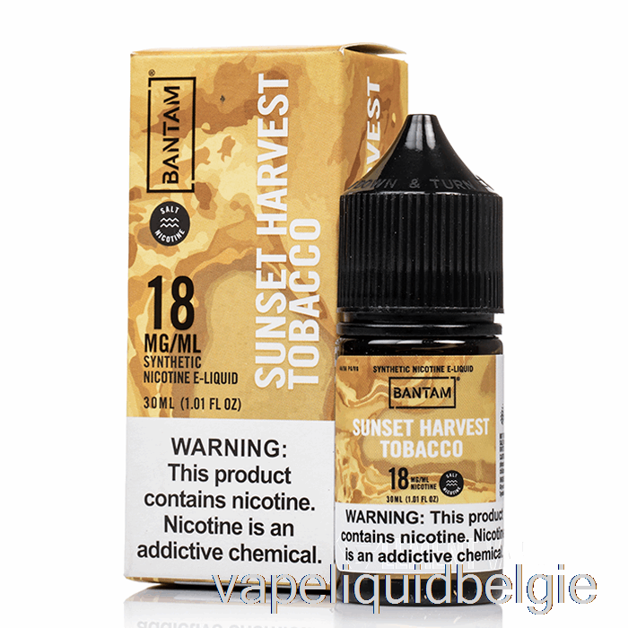 Vape België Zonsondergang Oogsttabak - Krielzouten - 30ml 48mg